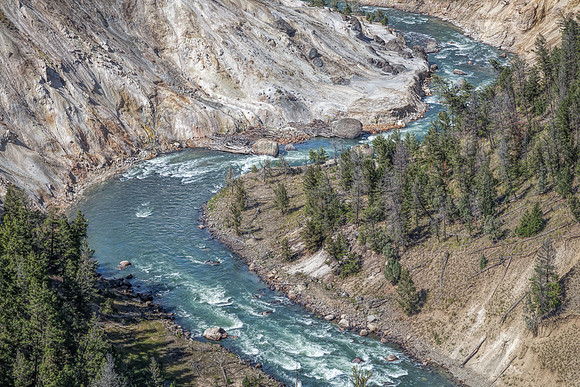 Yellowstone, "Yellowstone Falls", "Calcite Springs Overlook"