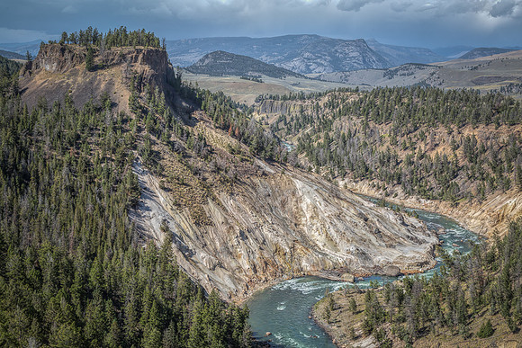 Yellowstone, "Yellowstone Falls", "Calcite Springs Overlook"