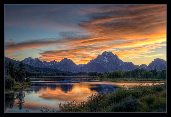 Grand, "National Park", "Snake River", Teton, Teton, bend, landscape, oxbow, river, sunset