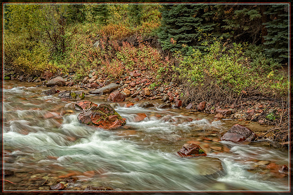 Colorado, Aspen, "West Elk Mountains", mountains, fall, "fall color", trees, stream