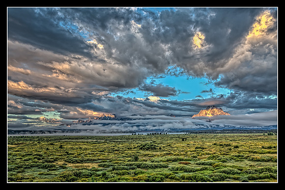 "Grand Teton","National Park", mountains, Teton, sky, sunset, sunrise, storm, Aspens, Wyoming, HDR