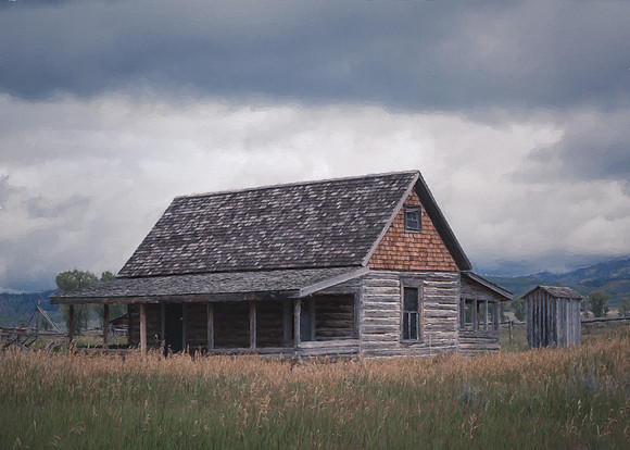 "Grand Teton", "John Moulton", Mormon, "Mormon Row", barn, building, homestead, tetons,"Andy Chambers"