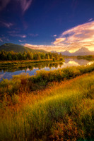Grand, "National Park", "Snake River", Teton, Teton, bend, landscape, oxbow, river, sunset