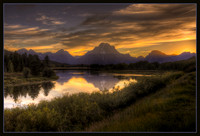 Grand, "National Park", "Snake River", Teton, Teton, bend, landscape, oxbow, river, sunset