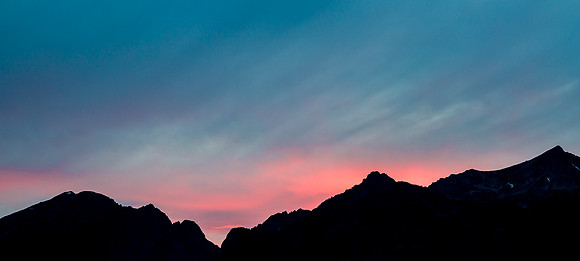 Tetons, clouds, mountains, sky, sunset, rain