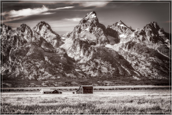 Teton, 'Grand Teton", mountains, "Mormon Row", house, barn, ranch, landscape, scenic