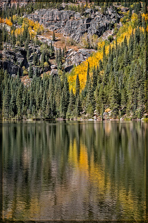 "Bear Lake", Colorado, "Estes Park", rock, Moss, RMNP, "Rocky Mountain National Park", 'aspen", fall, lake, "fall color", sunset