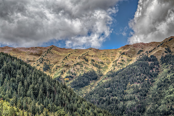 Colorado, Aspen, "West Elk Mountains", mountains, fall, "fall color", trees, stream
