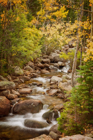 Colorado, "Rocky Mountain National Park", "Bear Lake", Alberta Falls", waterfall, RMNP, water, "Estes Park" fall, autumn, aspen"long exposure"