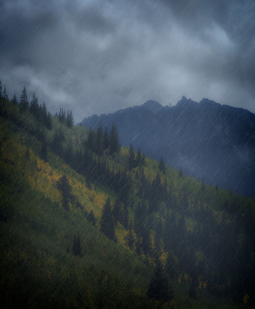 Colorado, Aspen, "West Elk Mountains", mountains, fall, "fall color", trees, stream