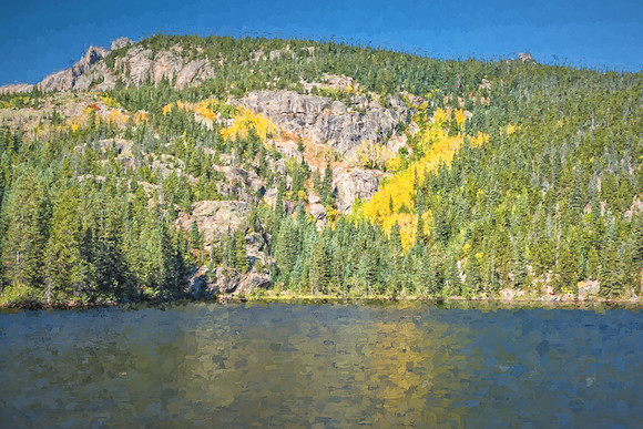 "Bear Lake", Colorado, "Estes Park", rock, Moss, RMNP, "Rocky Mountain National Park", 'aspen", fall, lake, "fall color", sunset