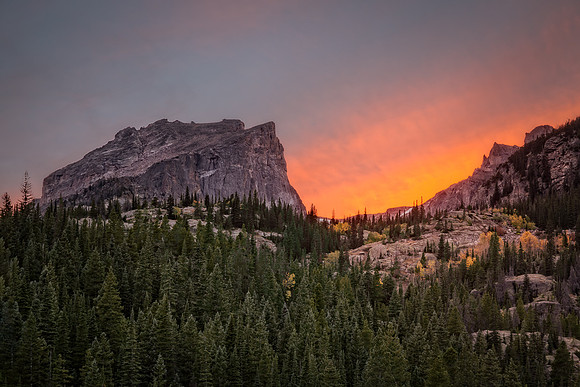 "Bear Lake", Colorado, "Estes Park", rock, Moss, RMNP, "Rocky Mountain National Park", 'aspen", fall, lake, "fall color", sunset